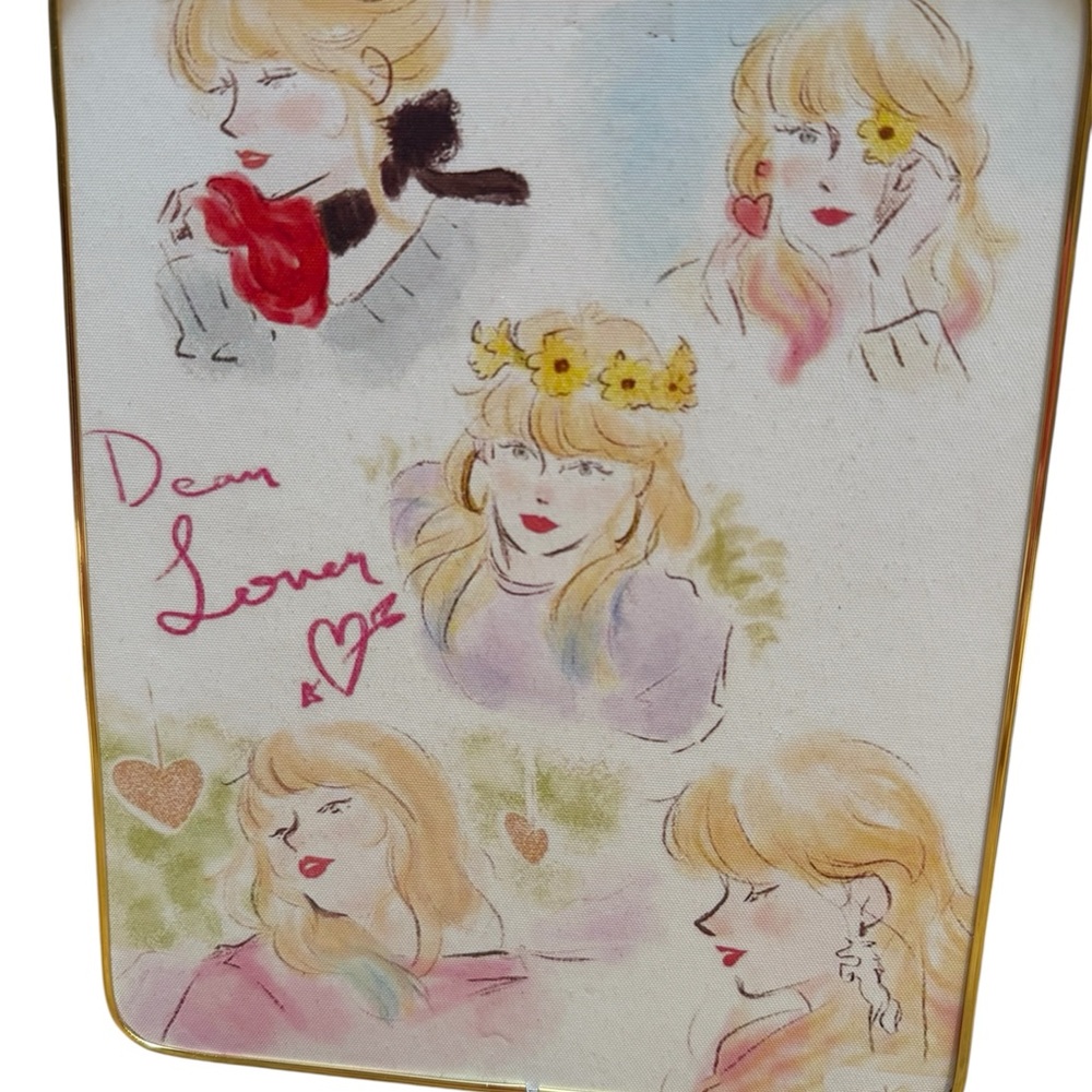 Taylor Swift Inspired Artistic Canvas with Fashion Illustrations